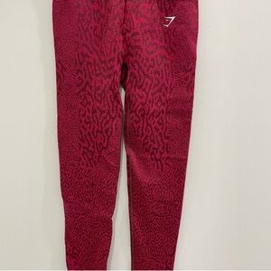 Gymshark Red Patterned Leggings